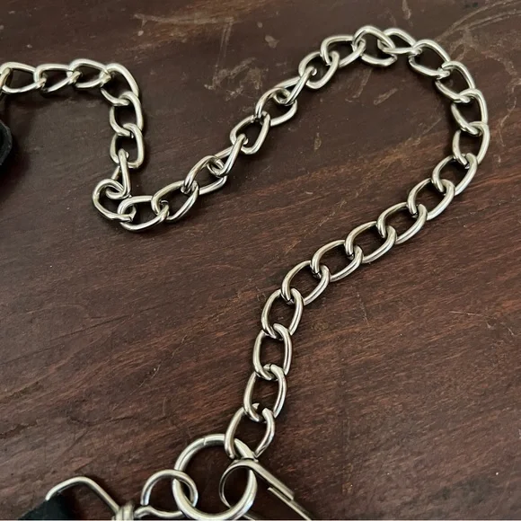 Harley Davidson Black Leather Chain Long Wallet - Picture 5 of 12